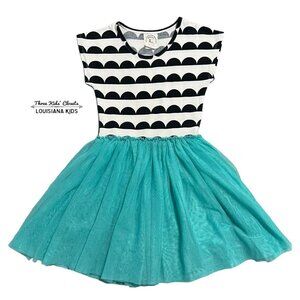 Taylor Joelle 8Y Color Me Happy Turquoise Tulle Dress